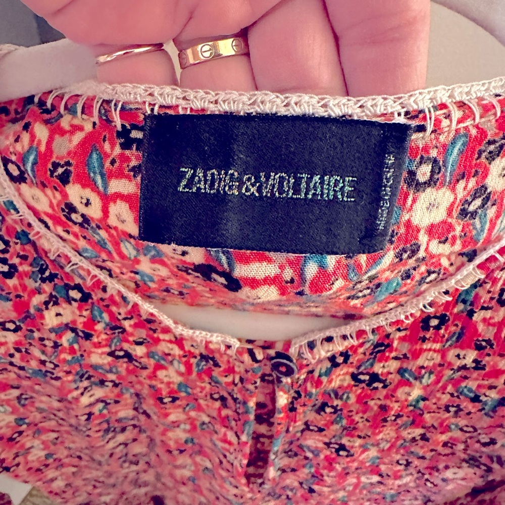 Zadig & Voltaire XS Gauzy Dress for *Spring* (has pockets!) 👗 🌸